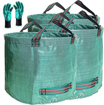 33 Gallons Large Capacity Garden Bag Reusable Leaf Sack Trash Can