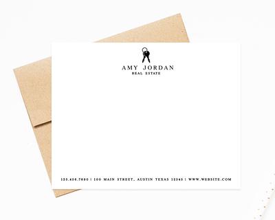 Personalized Real Estate Business Stationery, Notecards For Business,  Stationery Card Set - Yahoo Shopping