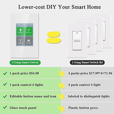 LCD Wi-Fi Light Switch - Google & Alexa