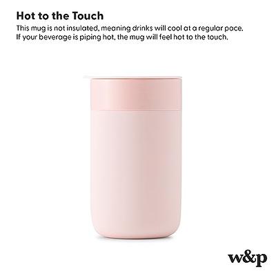 W&P The Porter Ceramic To-Go Mug with Protective Silicone Sleeve Large 16oz  Grey