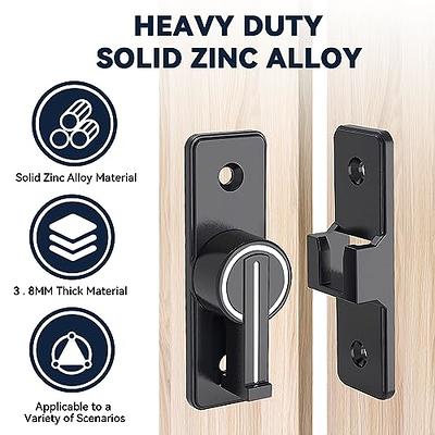 Barn Door Lock Hardware, 90 Degree Heavy Duty Gate Latches Flip Latch  Safety Door Bolt Latch Lock, Anti-Theft Sliding Door Latch Lock For Garden  Bathroom Outdoor Garage Window (Black luminous version) 