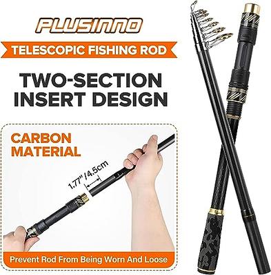 Children's Fishing Pole, Telescopic Epoxy Resin Structure Kids Fishing Rod  Reel and Lures Complete with Storage Bag for 10 to 12 Years Old for Outdoor