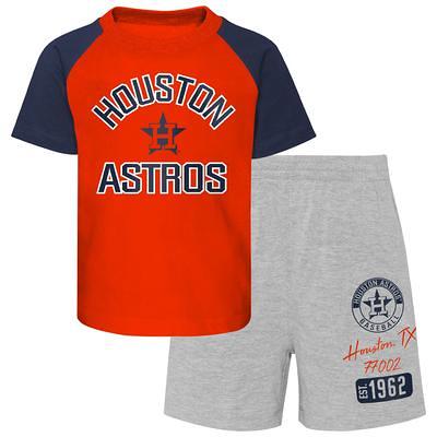 Infant Tiny Turnip Navy Houston Astros Heart Banner T-Shirt