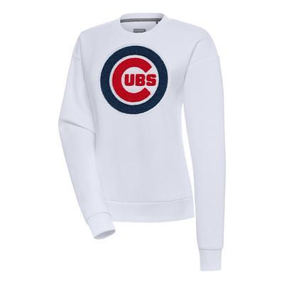 Women's Antigua Gray/White Chicago Cubs Axe Bunker Tri-Blend Pullover Hoodie  - Yahoo Shopping