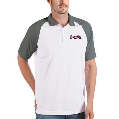 Philadelphia Phillies Antigua Metallic Nova Polo - Silver