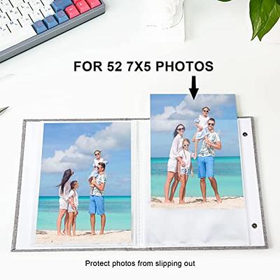 Small Photo Album 5x7 Holds 72 Photos 2 Pack, Photo Album 5x7