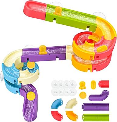 Cheap Bath Toys for Toddlers Age 18 Months 1 2 3 Year Old Girl Boy, Preschool Baby Bathtub Water Toys, Two Floatable Ducks And 4 Strong  Suction Cups