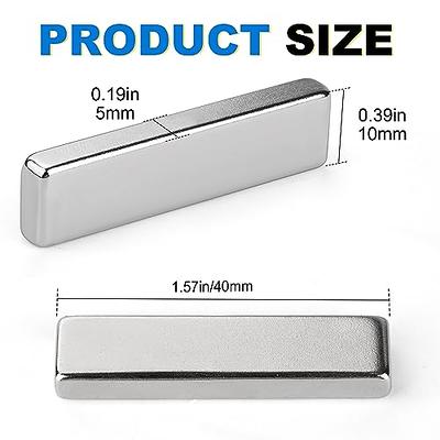 DIYMAG Strong Neodymium Magnets Bars, 70 Pcs Small Rare Earth Bar Magnets.  