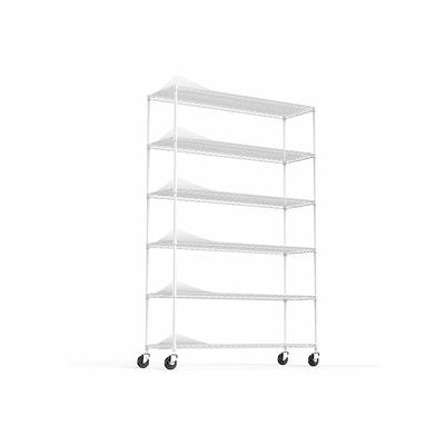 Dracelo 12.6 in. W x 6.1 in. D x 12.2 in. H White 2 Tier Bathroom Over The Toilet Storage Shelf with Wall Mounting Design