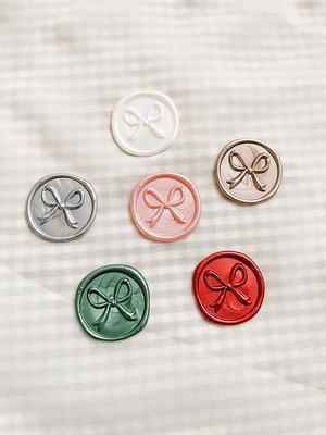 TFLFL Wax Seal Stamp Set, 7 Pieces Flower Plant Sealing Wax Stamp