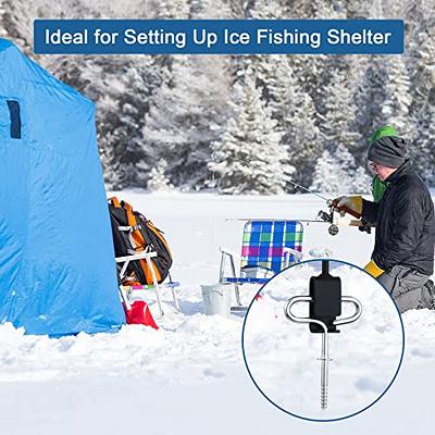 MUMUBOAT Ice Anchor Drill Adapter, Ice Fishing Shelter Accessories,  Universal for Ice Anchors - Yahoo Shopping