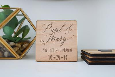 Save The Date Magnet, Personalized Wedding Magnets, Wedding