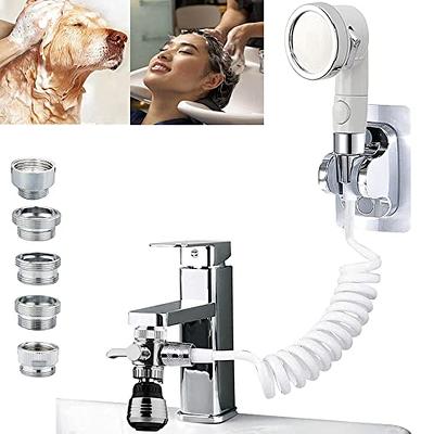 Rinseroo Tub Faucet Hose and Sprayer: Slips On to Tub Spout for Hair  Washing, Baby or Dog Bath. Bathtub Faucet Showerhead Attachment. Shower  Adapter for Tub Faucet. Fits All Tub Spouts Up