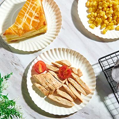 GREENESAGE 300 Pack Paper Plates Bulk, 7 inch Small Paper Plates