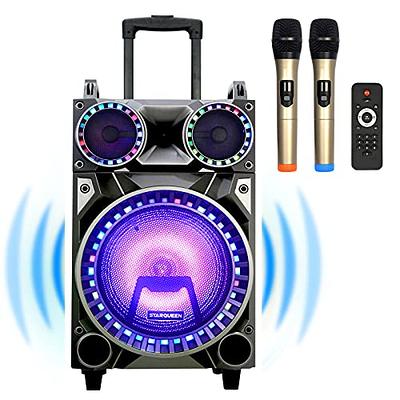 Mini Karaoke Machine for Kids & Adults, Karaoke Machine with 2  Microphones,Portable Handheld Microphone and Speaker Set,Retro Speaker  System with Disco Light,Gifts Home Party KTV (Black with 2MIC) - Yahoo  Shopping