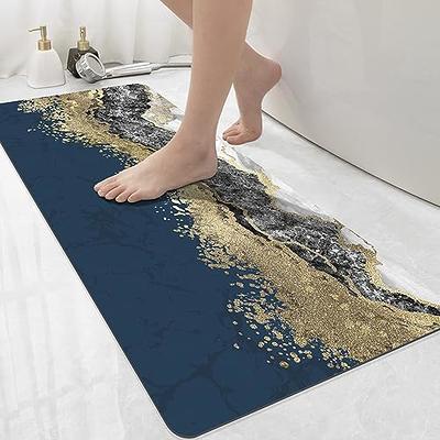 Bath Mat Absorbent Marble Diatomaceous Earth Floor Quick Dry Rug Carpet  NonSlip