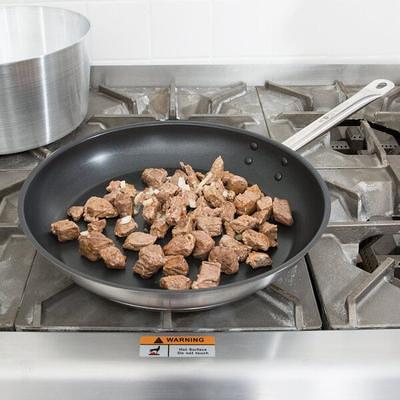 Vigor 11 Stainless Steel Fry Pan with Aluminum-Clad Bottom