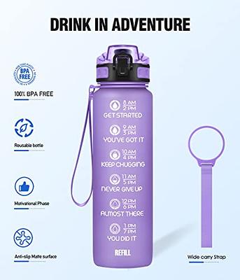 Enerbone 32 oz Water Bottle with Times to Drink and Straw, Motivational  Drinking Water Bottles with Carrying Strap, Leakproof BPA & Toxic Free,  Ensure You Drink Enough Water for Fitness Gym Outdoor 