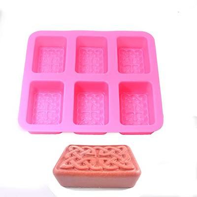 Rectangle Silicone Soap Mold, Large Silicone Mold for Soap Making, Thick  and Durable (2Pack).