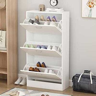 Shoe Cabinet with Doors, Shoes Storage Cabinet for Entryway, Shoe Rack  Organizer, White - Yahoo Shopping