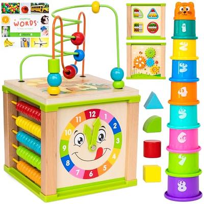 taotaotoys Toddler Toys for 1 Year Old Boy Activity Cube Learning