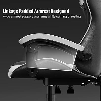 Bigzzia Gaming Chair Office Chair Reclining High Back PU Leather