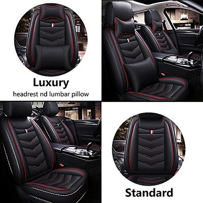 BWTJF Black Car Seat Covers for Front Seat, Universal Seat Covers