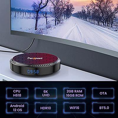  Android TV Box 12.0 4GB 64GB TV Box Android 2023 Support 8K  Dual-WiFi 2.4G 5.8G Android Box H618 Chipset with HDR10 BT5.0 USB 2.0 3D  Ethernet with Mini Backlit Keyboard : Electronics