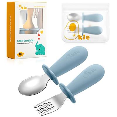 1 Set Toddler Utensils, Toddler Forks and Spoons, Stainless Steel Beginner  Toddler Set, Designed for Self Feeding Flatware Set with Travel Carrying  Cases 