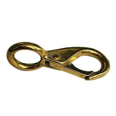 JY-Marine Stainless Steel Round Eye Trigger Snap Hook 3/4 Swivel Eye -  Great for Pet Leashes, Bag Straps