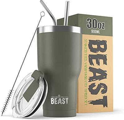 Beast 40 oz Tumbler Stainless Steel Vacuum Insulated Coffee Ice Cup Double  Wall Travel Flask (Army Green)