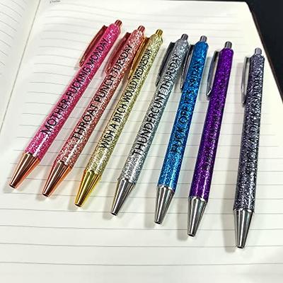 7PCS Funny Pens Swear Word Daily Pen Set Funny Office Gifts Quotes