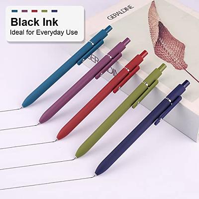 KERIFI Black Gel Ink Pens for Note Taking 0.5 mm Fine Point Pens with  Rebound