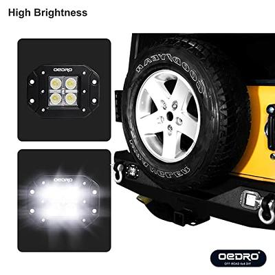 OEDRO Rear Receiver Tow Hitches for 2007-2018 Jeep Wrangler JK 2 Door & 4  Door Unlimited, Class 3 Hitch & Cover Kit Towing Combo
