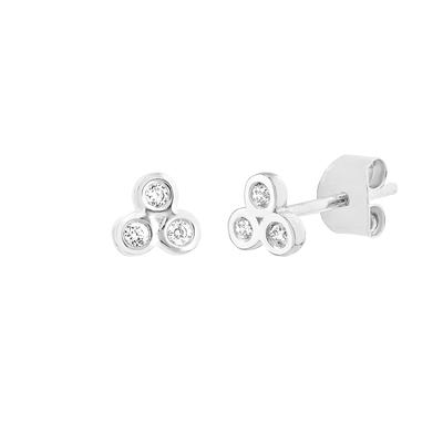 Women's Classic Diamond Stud Earrings 0.02 Carat in White Gold, 14K Gold by Quince