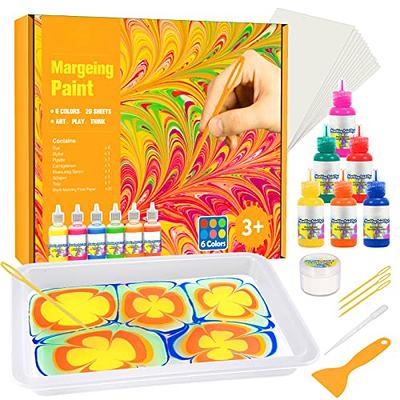 Marbling Paint Art Kit for Kids - Arts and Crafts for Girls & Boys Ages  6-12 - Craft Kits Art Set - Best Tween Paint Gift Ideas for Kids Activities