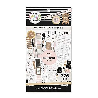 The Happy Planner Sticker Pack for Calendars, Journals and Projects  –Multi-Color, Easy Peel – Scrapbook Accessories – Blushin' It Theme – 30  Sheets, 776 Stickers Total - Yahoo Shopping