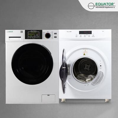 Equator Pro2 Compact 110V Set Washer 13lbs+Digital Vented Sensor Dryer 3.5 CF - White