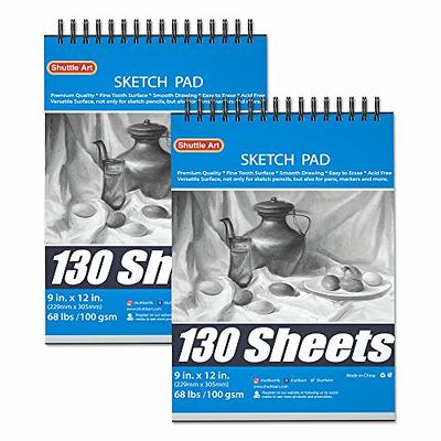 Koala Tools | Drawing Perspective (1 and 2-Point) Large Sketch Pad (1 Point  - 9 x 12)