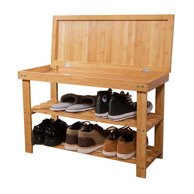 snorda 3-Tier Shoe Bench For Entryway Shoe Storage Organizer Rack With Foam  Padded Seat Latitude Run® - Yahoo Shopping