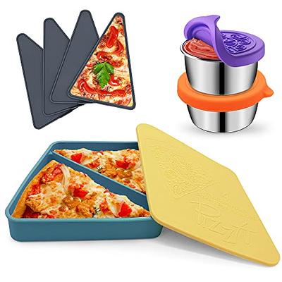 babadoh Pizza Making Accessories | Pizza Dough Proofing Containers with  Lids | Set of 6 | Stackable Dough Trays | Multi Yellow