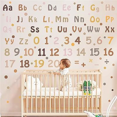 Boho Alphabet Wall Decals Neutral Number Wall Decals Peel and Stick  Watercolor Letter Decals ABC Wall Stickers Removable Educational Learning Wall  Stickers for Kids Room Playroom Classroom Decor - Yahoo Shopping