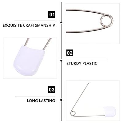 Diaper Pins Stainless Steel Traditional Safety Pin 50PCS Random Color