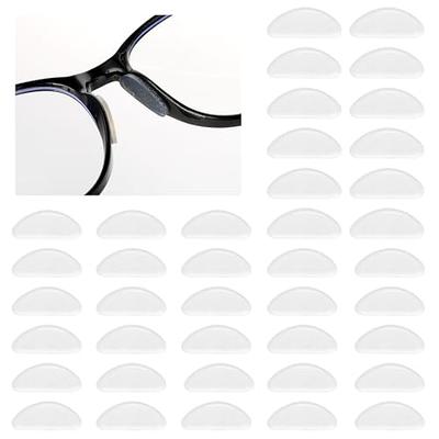 GMS Optical® 1.3mm Ultra-Thin Anti-Slip Adhesive Contoured Silicone  Eyeglass Nose Pads with Super Sticky Backing for Glasses, Sunglasses, and  Eye Wear - 5 Pair (Clear) 