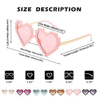  COASION Kids Polarized Heart Girls Sunglasses for