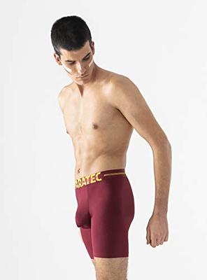 Separatec Men's Dual Pouch Underwear Active Mesh Cool Performance Long  Boxer Briefs 3 Pack(S,Black) at  Men's Clothing store