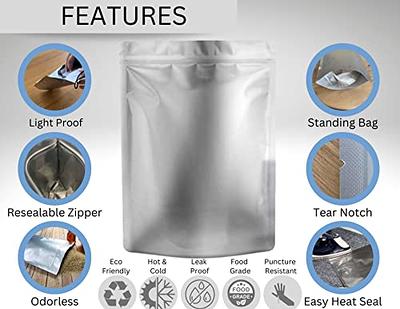 Two-Quart 7 Mil Seal-Top Premium Gusset Mylar Bags and Oxygen