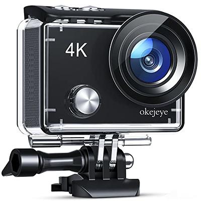 Apexcam Action Camera 4K Sports Camera 20MP 40M 170°Wide-Angle WiFi  Waterproof Underwater Camera with 2.4G Remote Control 2 Batteries 2.0'' LCD  Ultra