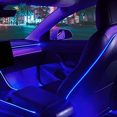 purple interior car lights