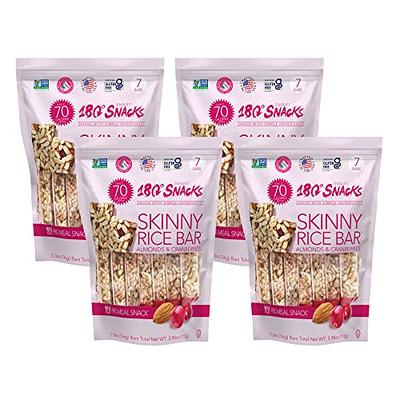 180 Snacks Pre-Meal Snack Skinny Rice Bar with Himalayan Salt 1 Pack,  3.22oz (Blueberry